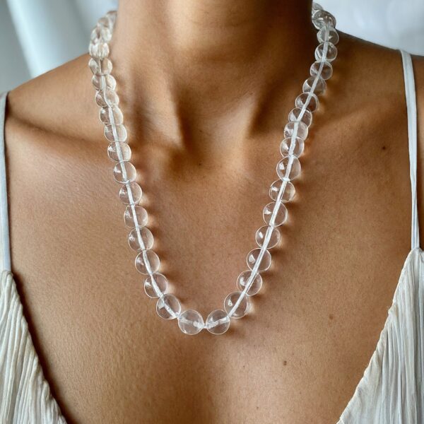 clear quartz mala