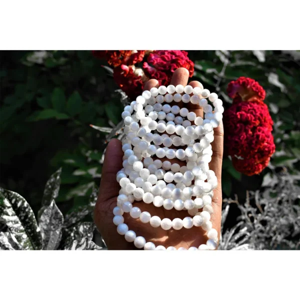 selenite bracelet