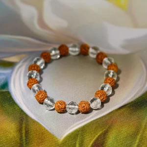 rudraksha crystal bracelet