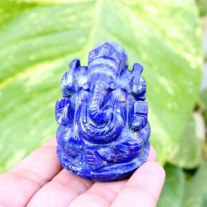 lapis lazuli ganesha idol