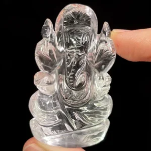 clear quartz ganesha