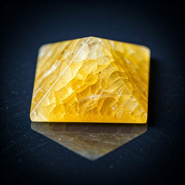 yellow aventurine pyramid