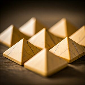 yellow jasper pyramid