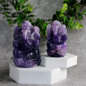 amethyst ganesha statue