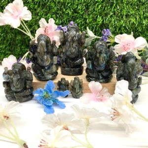 labradorite ganesha statue